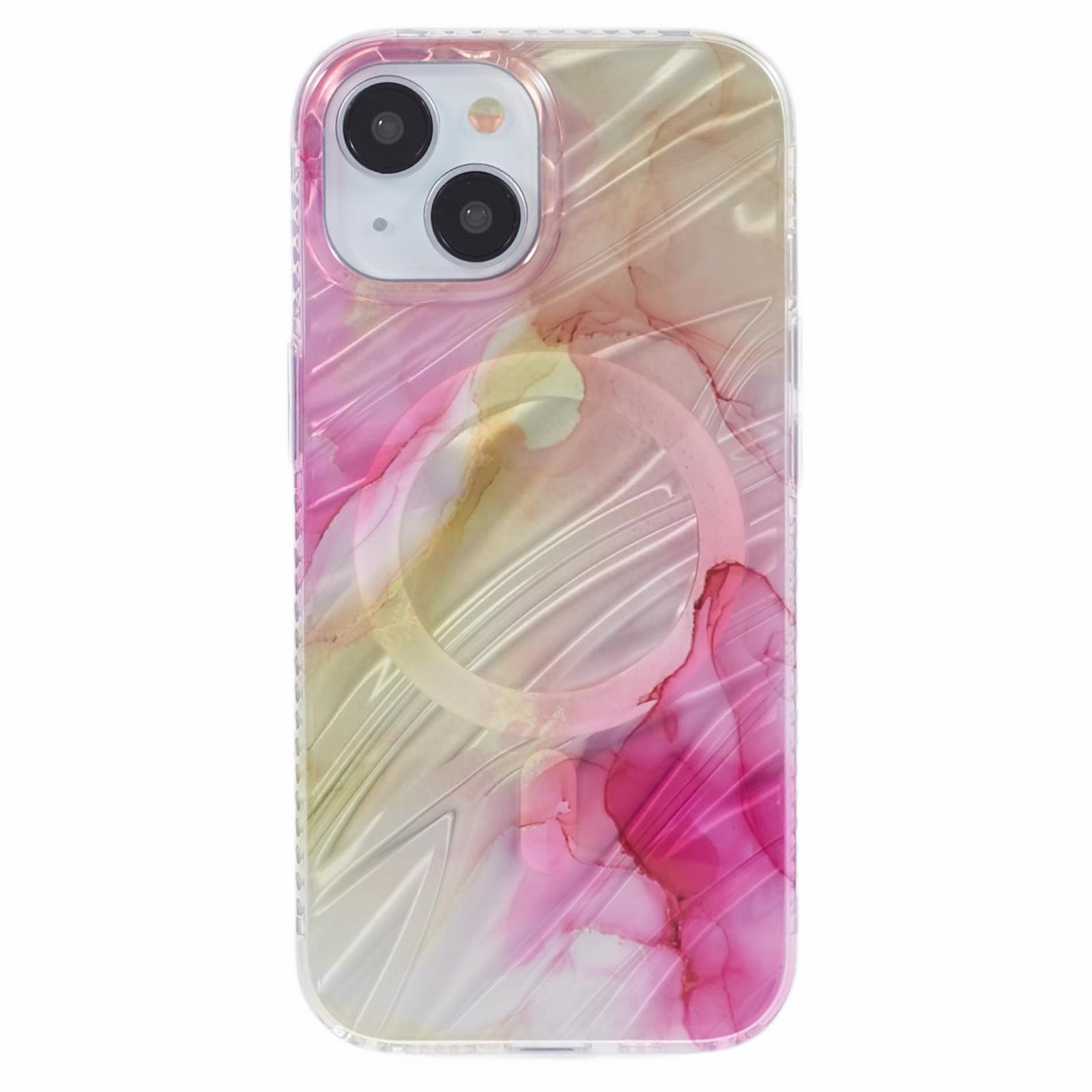 MP Series For iPhone 14 Electroplated Case IMD Pattern TPU+Acrylic Phone Cover Compatible with MagSafe MP Series For iPhone 14 Electroplated Case IMD Pattern TPU+Acrylic Phone Cover Compatible with MagSafe